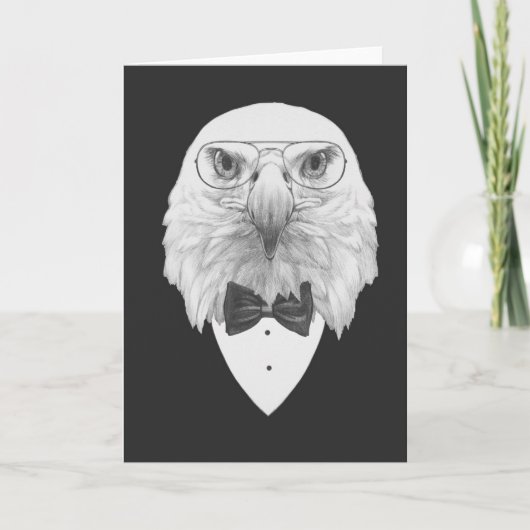 Classy Eagle Portrait Kaart (Voorkant)