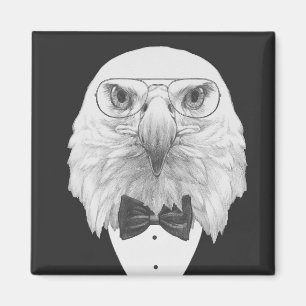 Classy Eagle Portrait Magneet