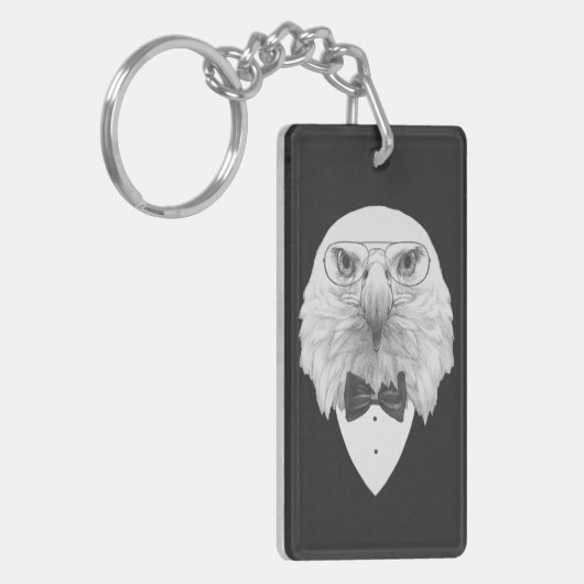 Classy Eagle Portrait Sleutelhanger (Voorkant Links)