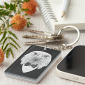 Classy Eagle Portrait Sleutelhanger (Voorkant Rechts)