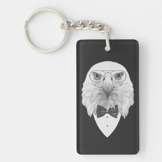 Classy Eagle Portrait Sleutelhanger (Voorkant)