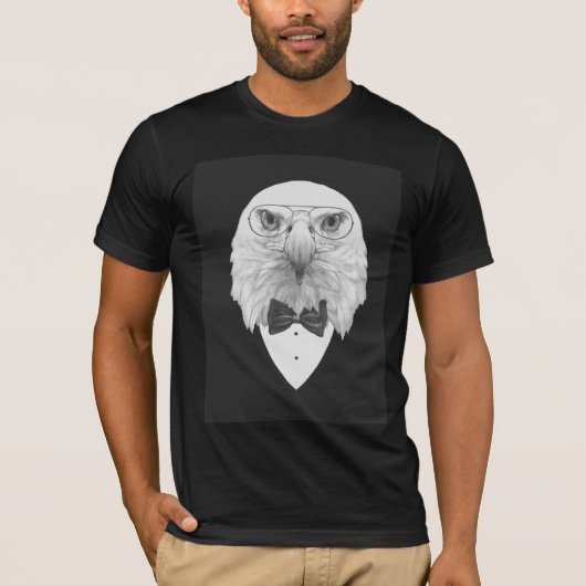 Classy Eagle Portrait T-shirt (Voorkant)