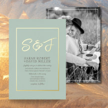 Classy Earth Tone Blauw Goud Lijst Foto