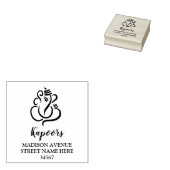Classy Eenvoudige Ganesha/Indiase God Bruiloft Rub Rubberstempel (Gestempeld)