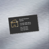 Classy eenvoudige onroerend goed Visitekaartje mag Magnetisch Visitekaartje (Voorbeeld)