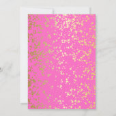 Classy Egypt Gold Sprinkles Roze Verjaardag Kaart (Achterkant)