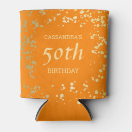 Classy Egypt Gold Sprinkles Sinaasappel Verjaardag Blikjeskoeler