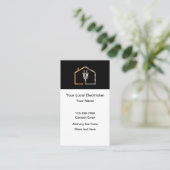 Classy Electrician Theme Vertical Business Cards Visitekaartje (Staand voorkant)