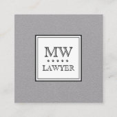 Classy elegance name logo stijl vierkante visitekaartje (Voorkant)