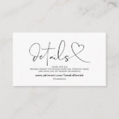 Classy Elegance Website Details Behuizing Kaart (Voorkant)