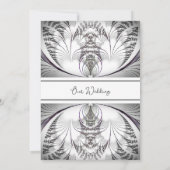 Classy Elegance Wedding Invitation Kaart (Achterkant)