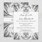 Classy Elegance Wedding Invitation Kaart (Voorkant / Achterkant)