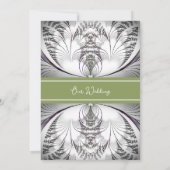Classy Elegance Wedding Invitation Kaart (Achterkant)