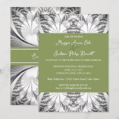 Classy Elegance Wedding Invitation Kaart (Voorkant / Achterkant)