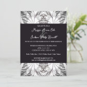 Classy Elegance Wedding Invitation Kaart (Staand voorkant)