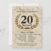 Classy Elegant 20e High School Reünie - 2 dagen Kaart (Voorkant)