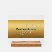 Classy Elegant aangepaste naam Acryl Bord (Voorkant)