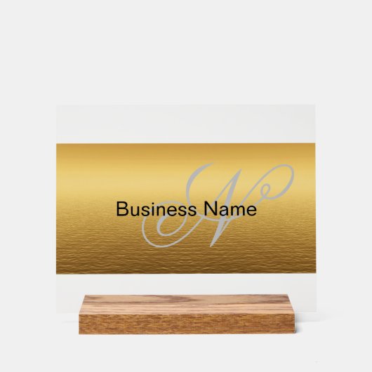 Classy Elegant aangepaste naam Acryl Bord (Voorkant)