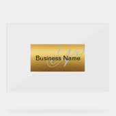 Classy Elegant aangepaste naam Acryl Bord (Voorkant)