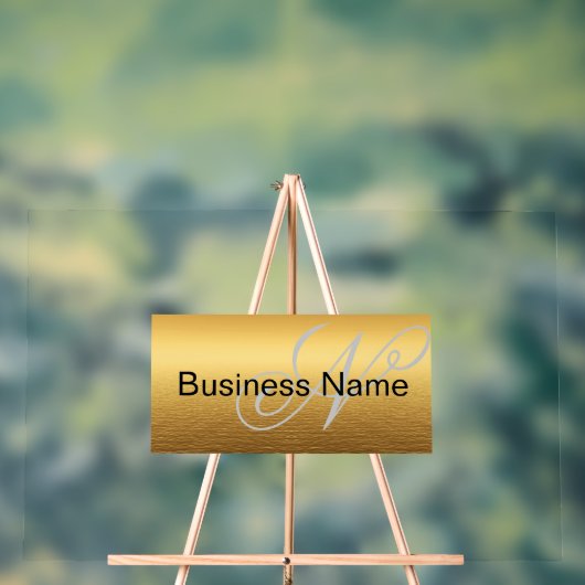 Classy Elegant aangepaste naam Acryl Bord (Neutraal)