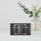 Classy Elegant Attorney Business Cards Design Visitekaartje (Staand voorkant)