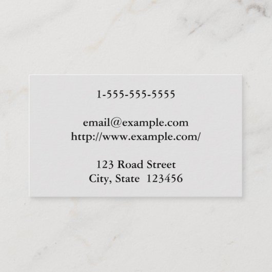 Classy & Elegant Attorney Visitekaartje (Achterkant)