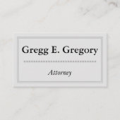 Classy & Elegant Attorney Visitekaartje (Voorkant)