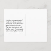 Classy, Elegant "BEDANKT!" Briefkaart (Achterkant)