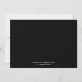 Classy Elegant Black 2013 Afstuderen Invite Kaart (Achterkant)
