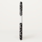 Classy Elegant Black White Damask Fancy Scroll Case-Mate iPhone Case (Achterkant / rechts)