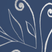 Classy Elegant Blauw & Swirls Zilver & Navy Blauw Behang (Zoom)