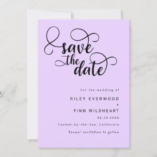 Classy Elegant bruiloft save the date Uitnodiging