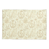 Classy Elegant Chic Beige Cream Equestrian Toile Kussensloop (Achterkant)