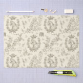 Classy Elegant Chic Beige Cream Equestrian Toile Tissuepapier (Craft)
