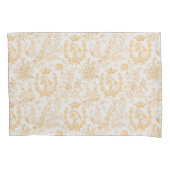 Classy Elegant Chic Gold Beige Equestrian Toile Kussensloop (Voorkant)