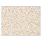 Classy Elegant Chic Gold Beige Equestrian Toile Tafelkleed (Voorkant (Horizontaal))