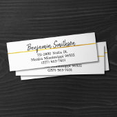 Classy Elegant Chic Modern Faux Gold Luxury Custom Mini Visitekaartje