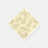 Classy Elegant Chique Paarden Teile Beige Cream Servet (Hoek)