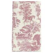 Classy Elegant Chique Roze Paarden Country Toile Klein Cadeauzakje (Voorkant)
