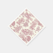 Classy Elegant Chique Roze Paarden Country Toile Servet (Hoek)