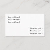 Classy Elegant Crystal Bling Visitekaartjes (Achterkant)