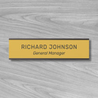 Classy Elegant Custom Name Title Employee Kantoor