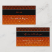 Classy Elegant Damask Professional Visitekaartje (Voorkant / Achterkant)