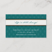 Classy Elegant Damask Professional Visitekaartje (Achterkant)