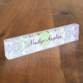 Classy Elegant Dames Monogram Naambordje (Zijkant)