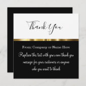 Classy Elegant Dank u wel met enveloppen Bedankkaart (Voorkant / Achterkant)
