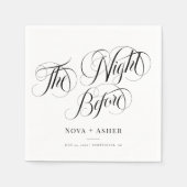 Classy Elegant de avond voor de Gepersonaliseerd b Servet (Voorkant)