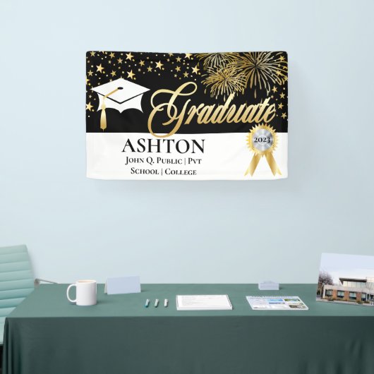 Classy | Elegant Fireworks | Sterren Afstuderen — Spandoek (Beurs)