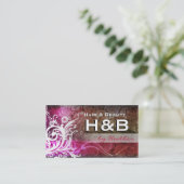 Classy & Elegant Flourish Salon/Haarstylist Card Visitekaartje (Staand voorkant)