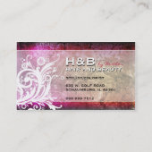 Classy & Elegant Flourish Salon/Haarstylist Card Visitekaartje (Achterkant)
